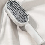 Self Cleaning Hair Brush For Women - Image 3